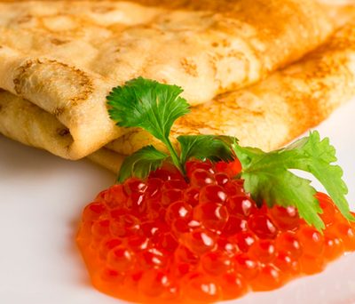 Блины с икрой