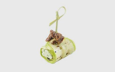 Каннеллони из цукини с сырным муссом