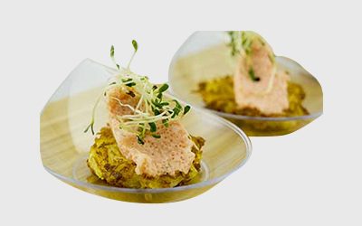Драник с икорным мусом