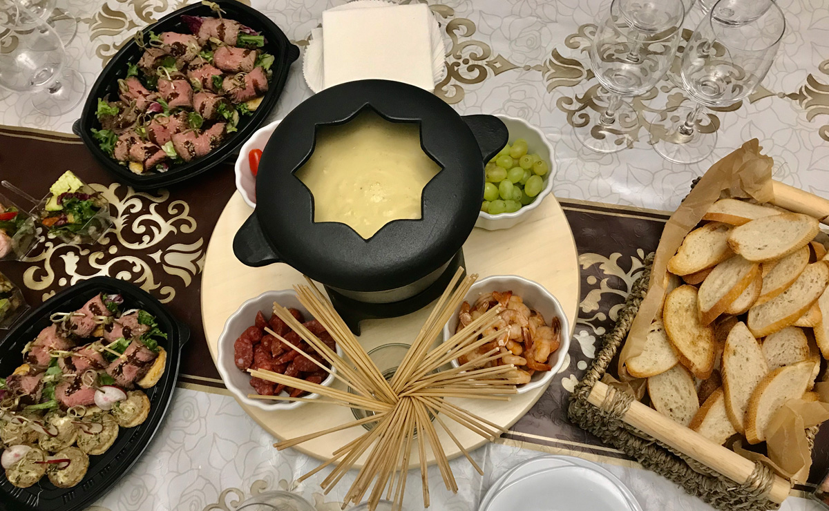 Сырное фондю на мероприятие